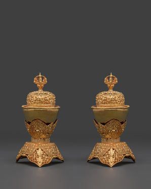 Gold Plated Kapala for Buddhist Ceremonies