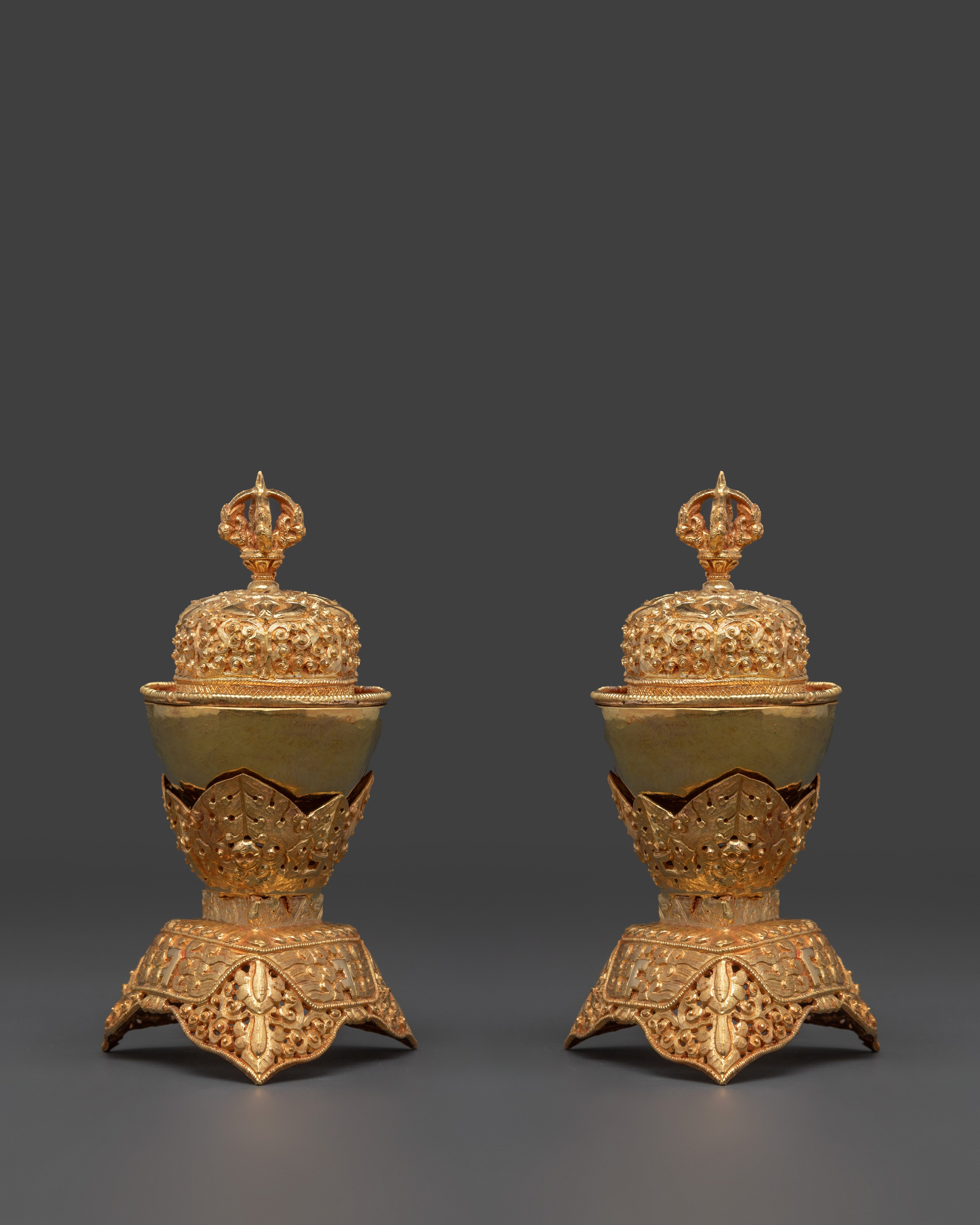 Gold Plated Kapala for Buddhist Ceremonies