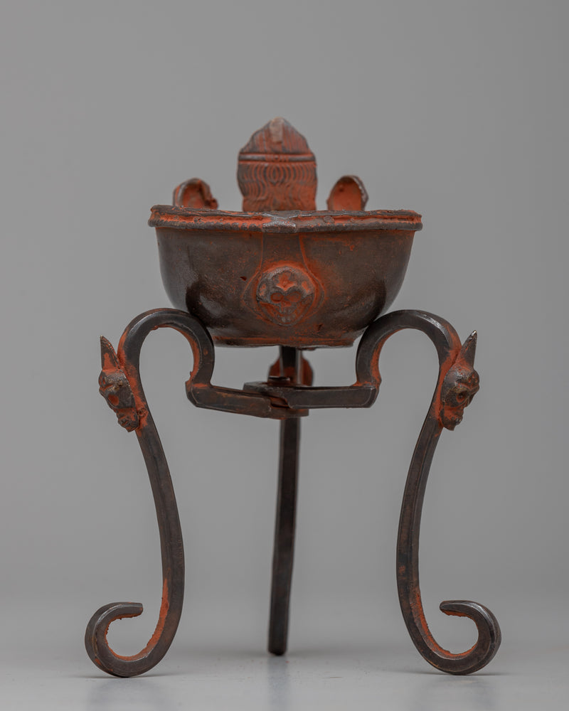 Smudge Bowl with Stand(Kapala) | Sacred Vessel for Purification and Spiritual Rituals