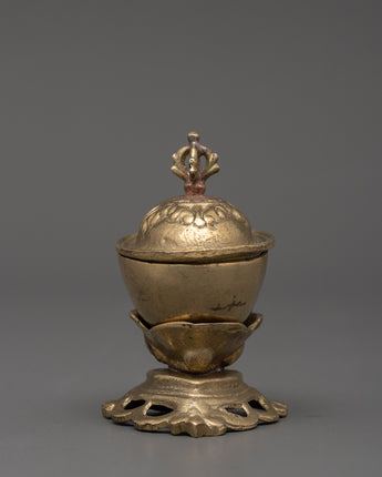 Brass Kapala Skull Cup Set