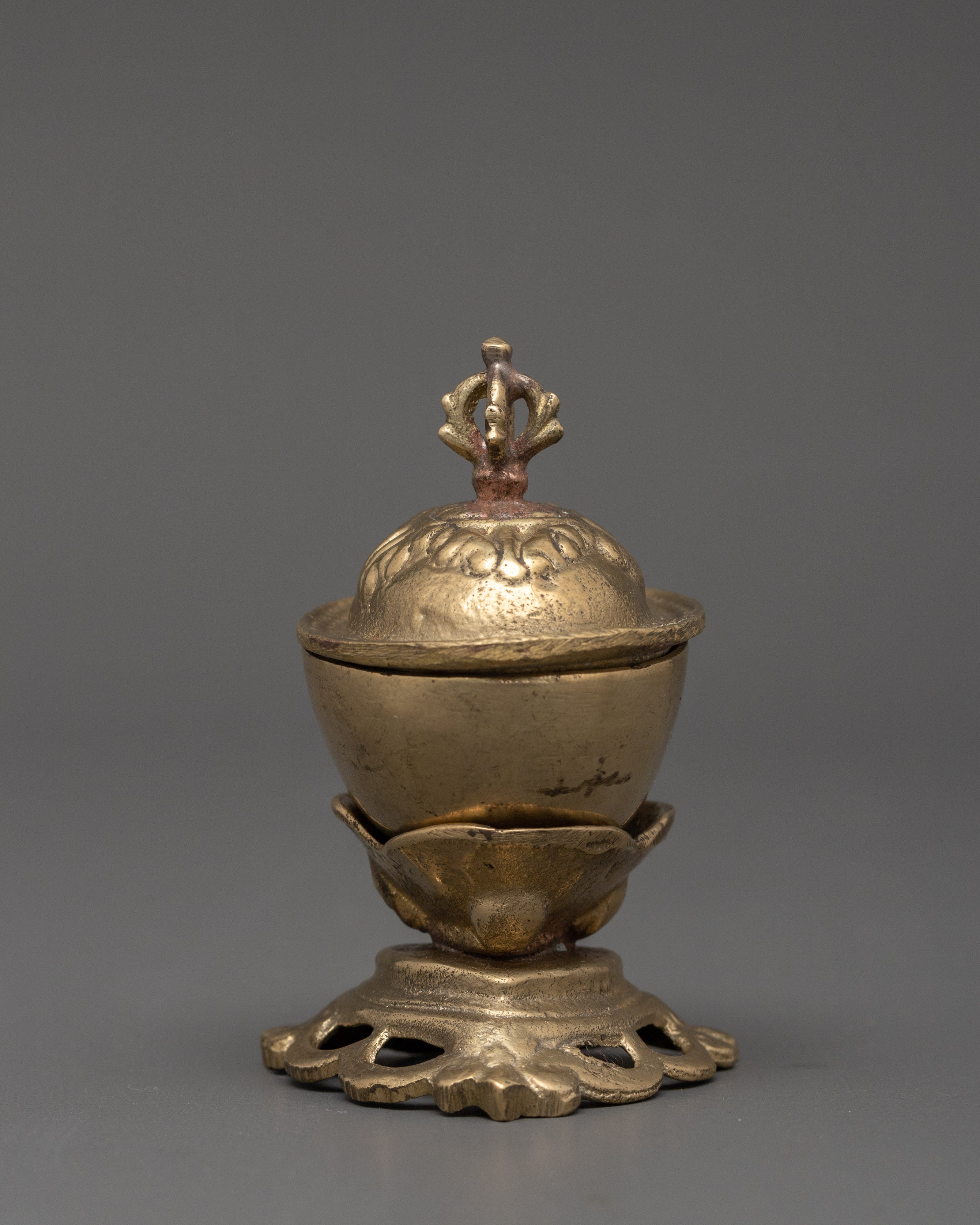 Brass Kapala Skull Cup Set