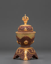 Oxidized Copper Kapala | Gold Plated Kapala