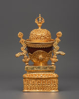 Gold-Plated Kapala Skull Cup