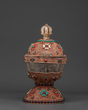 Decorative kapala ritual cup
