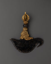 Tibetan Buddhist Ritual Kartika Knife | Handmade Brass and Iron Body