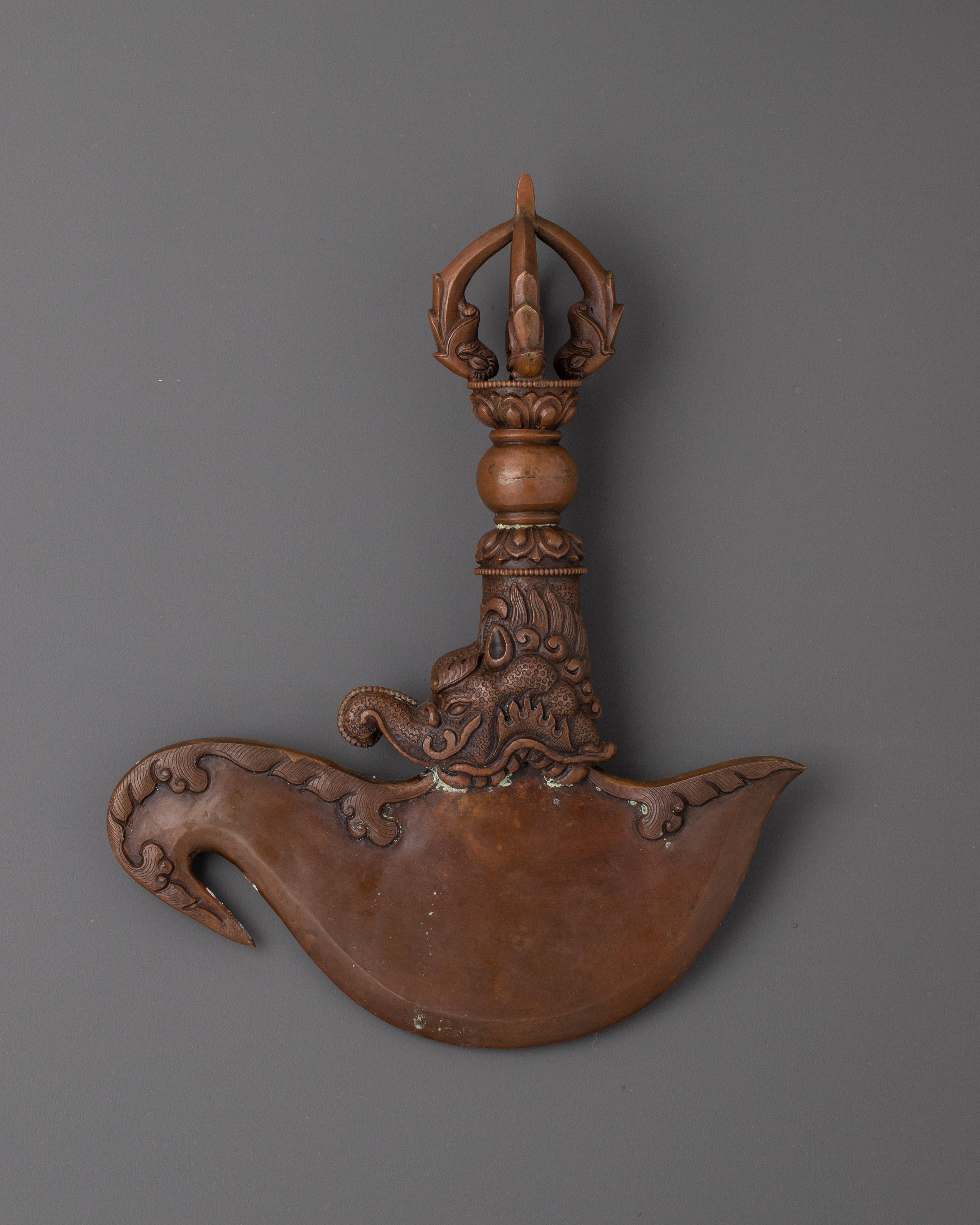 Traditional Kartila knife | Handcrafted Oxidized Copper Masterpiece