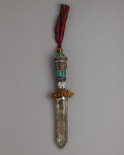 Tibetan Phurba Dagger with Crystal Blade