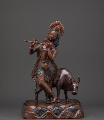 traditional Krishna carving