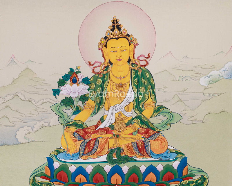 Kshitigarbha: Bodhisattva Thangka