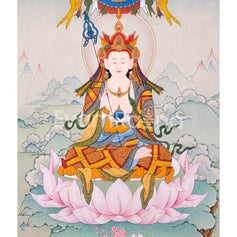 Kshitigarbha Thangka Print