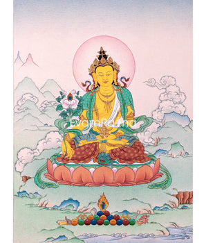 Kshitigarbha: Bodhisattva of Earth Thangka