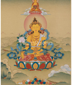 Kṣitigarbha Bodhisattva Thangka