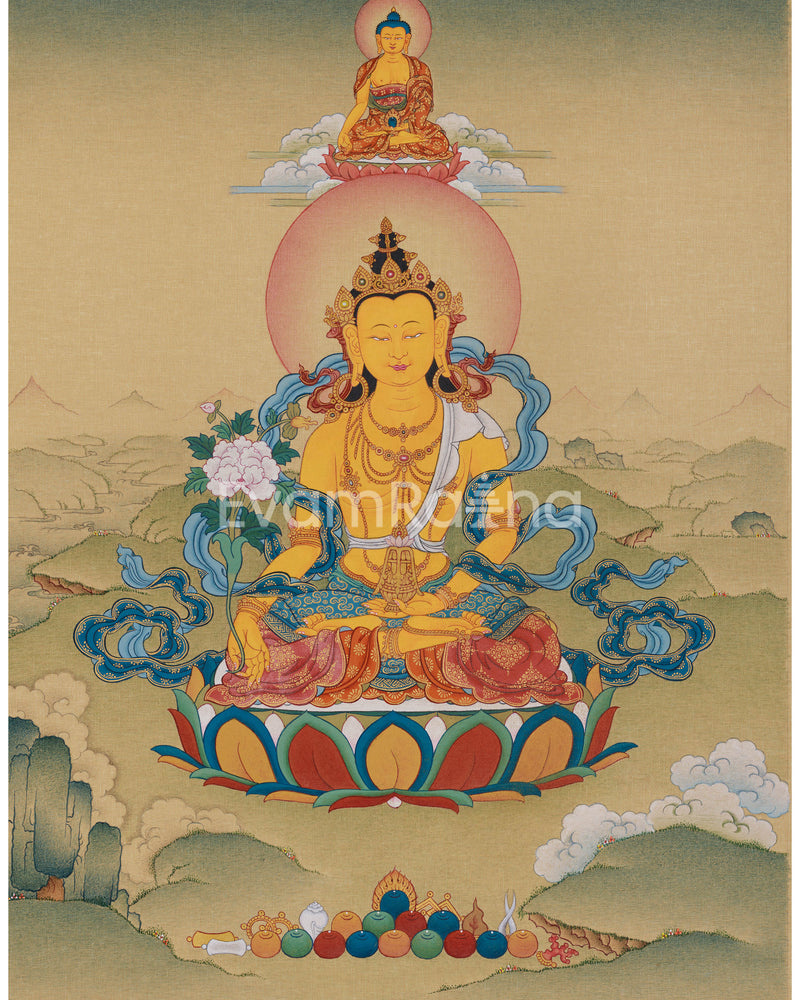 Kṣitigarbha Bodhisattva Thangka