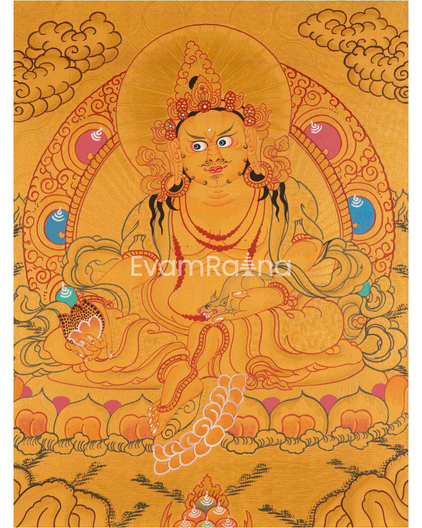 Dzambala Thangka Painting