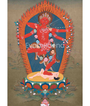 Kurukulla's Divine Presence in Thangka Art | Thangka for Empowered Living | Wall Art