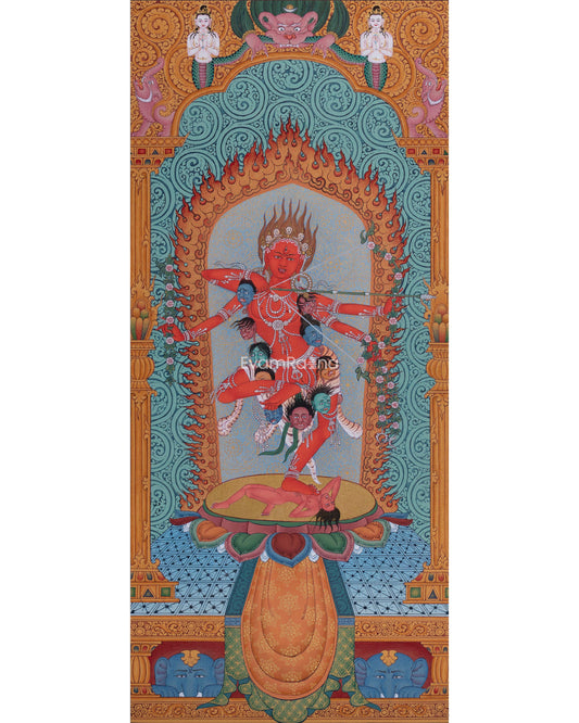 Kurukulla: Traditional Thangka Print 