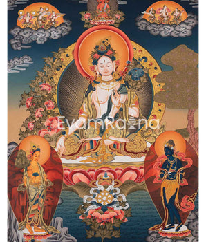 Large Arya Tara Tibetan Thangka