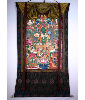 Large Green Tara Thangka