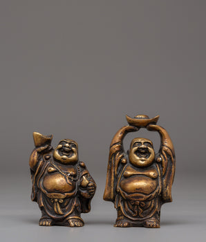 Handcrafted Laughing Buddha Set
