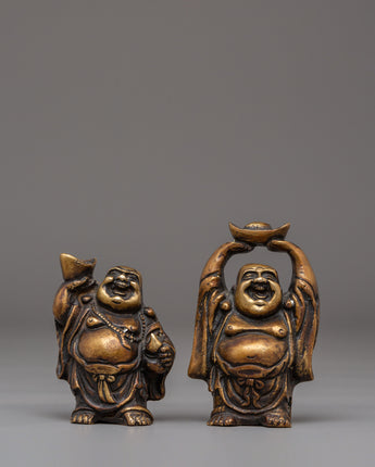 Handcrafted Laughing Buddha Set