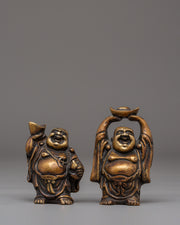 Handcrafted Laughing Buddha Set