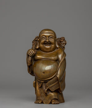 Standing Laughing Buddha Statue