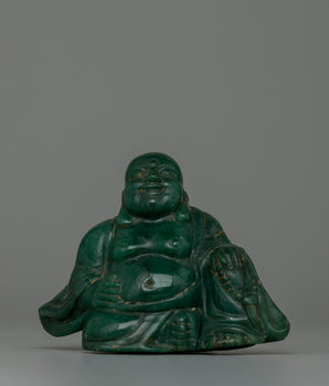 Jade Laughing Buddha Statue​