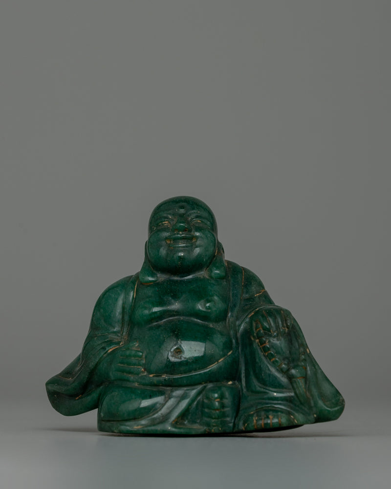 Jade Laughing Buddha Statue​