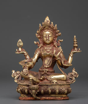 Handcrafted Brass Laxmi Devi Statue