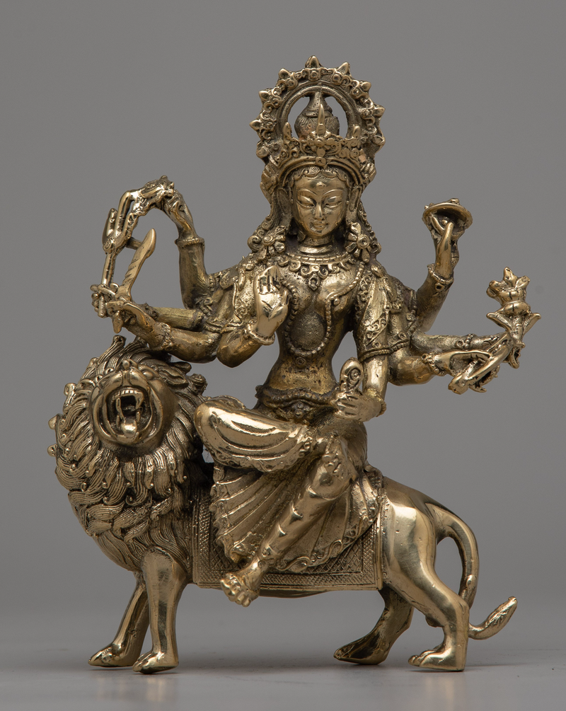 Brass Durga Statue 