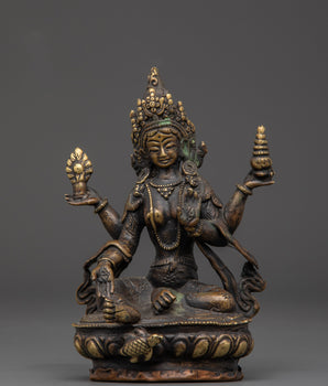 Brass Laxmi Goddess Statue