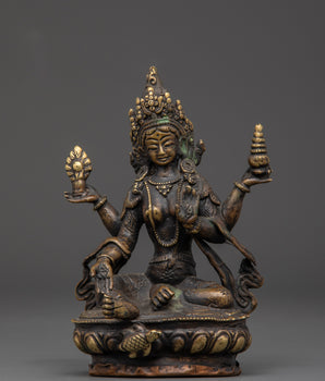 Brass Laxmi Goddess Statue