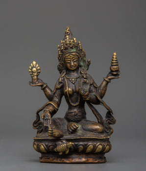 Laxmi Prosperity Goddess | Brass Lakshmi Mata Idol
