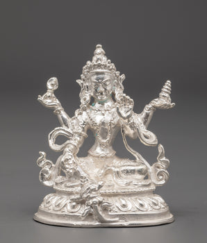 Handcrafted 98% Silver Lakshmi Idol