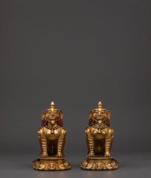 handcrafted-copper-lion-set