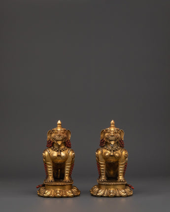 handcrafted-copper-lion-set