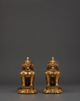 handcrafted-copper-lion-set
