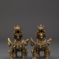 Buddhist Altar Lion Set 