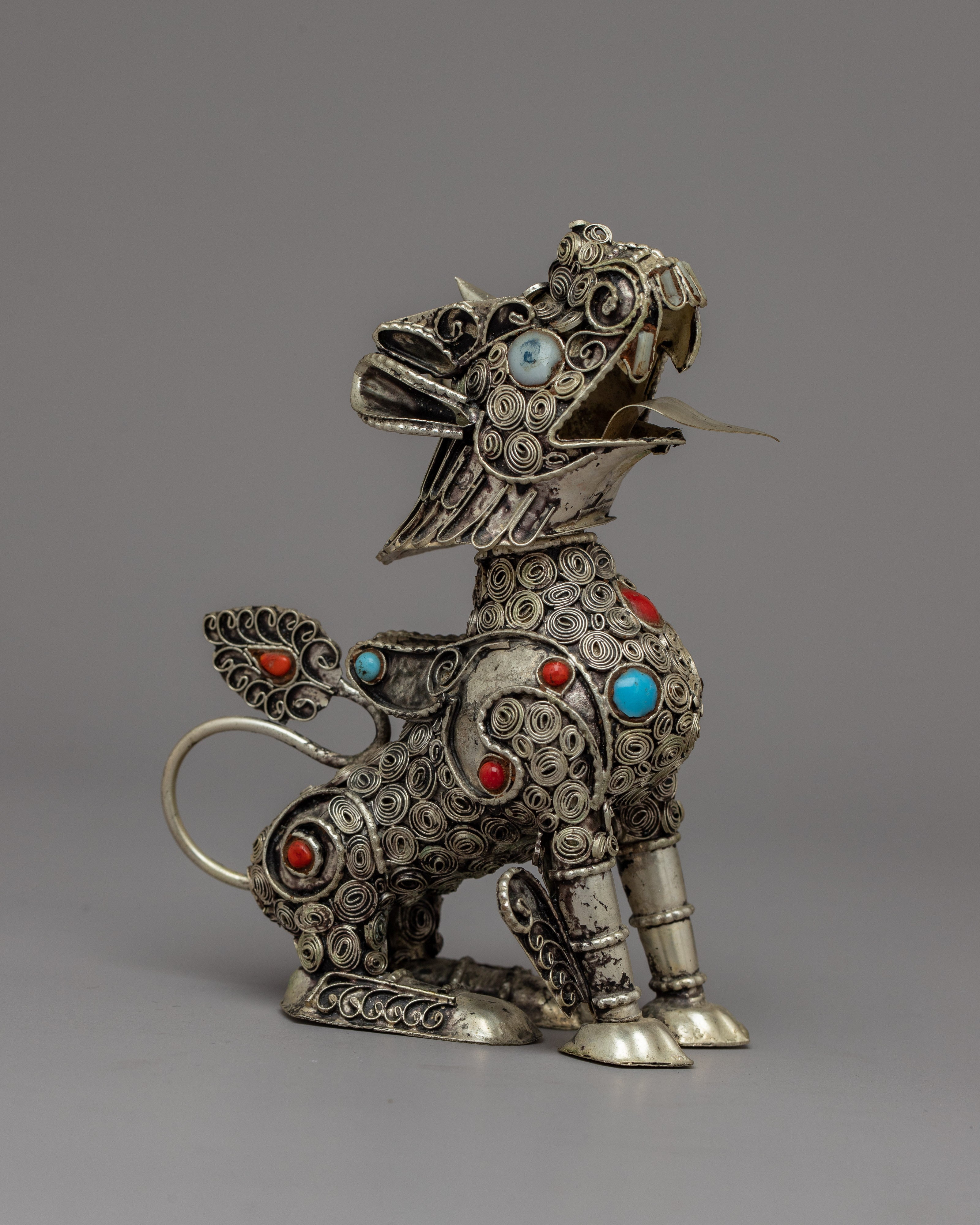 Copper Lion Statue