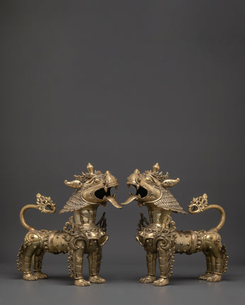Handmade Lion set Decor