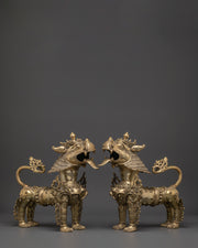 Handmade Lion set Decor