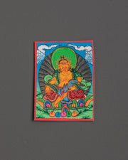 Dzambala Locket Thangka 