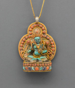 Buddhist Healing Ghau Box Pendant | Spiritual Protection Jewelry