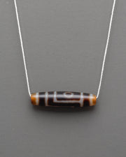 Dzi  Bead Pendant | Sacred Protection Amulet Necklace