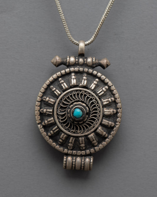 Buddhist Oval Locket 