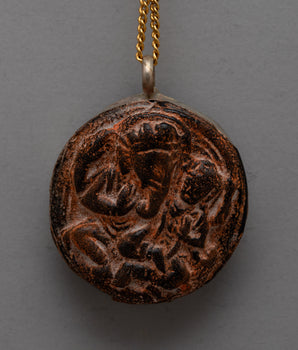 Glass Locket Pendant | Artisan-Crafted Statement Piece for Personalized Style Expression