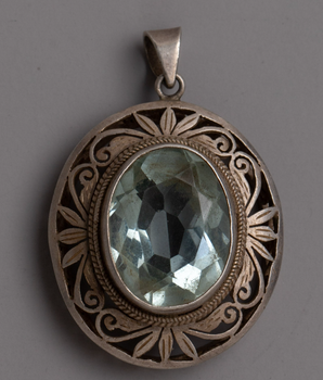 Art Deco Silver Locket