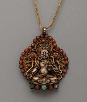 Gold-Plated Filigree Locket 