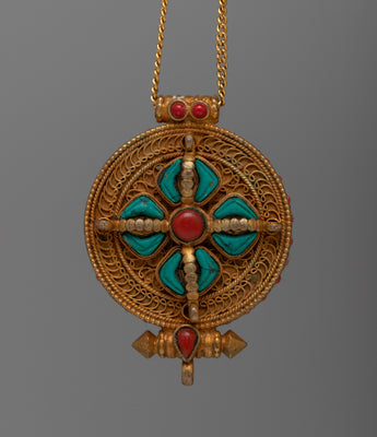 Double Vajra Ghau Box Locket