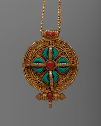 Double Vajra Ghau Box Locket